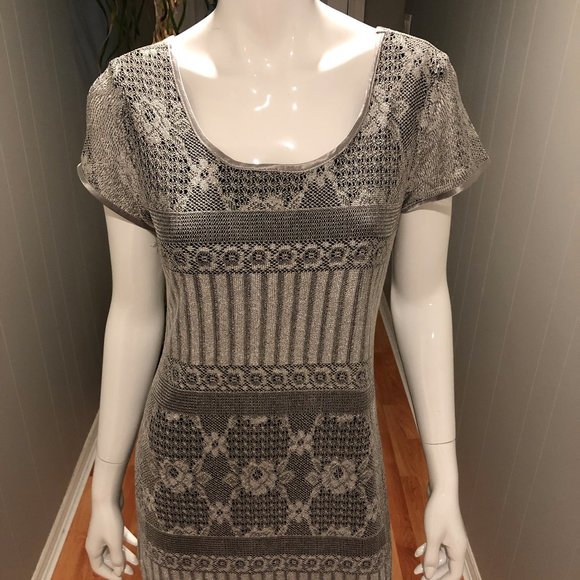 Scarlett Dresses & Skirts - 👗Maxi Long Silver Lace Boho Crochet Dress 10